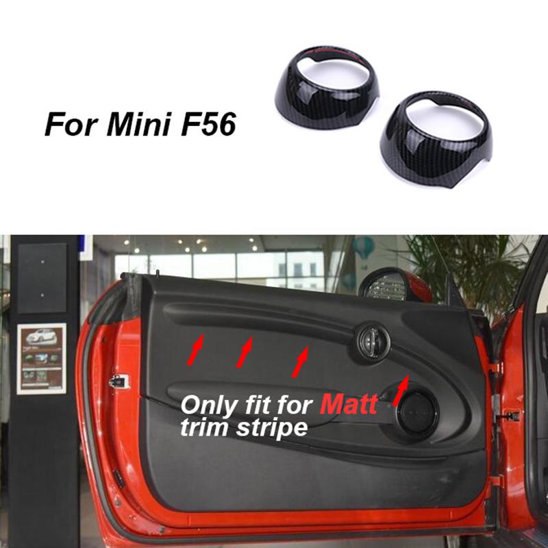 Capac butonului pentru mânerul ușii mașinii Carcasă din fibră de carbon pentru carcasă pentru Mini Cooper One S JCW F55 F56 F57 Hatchback