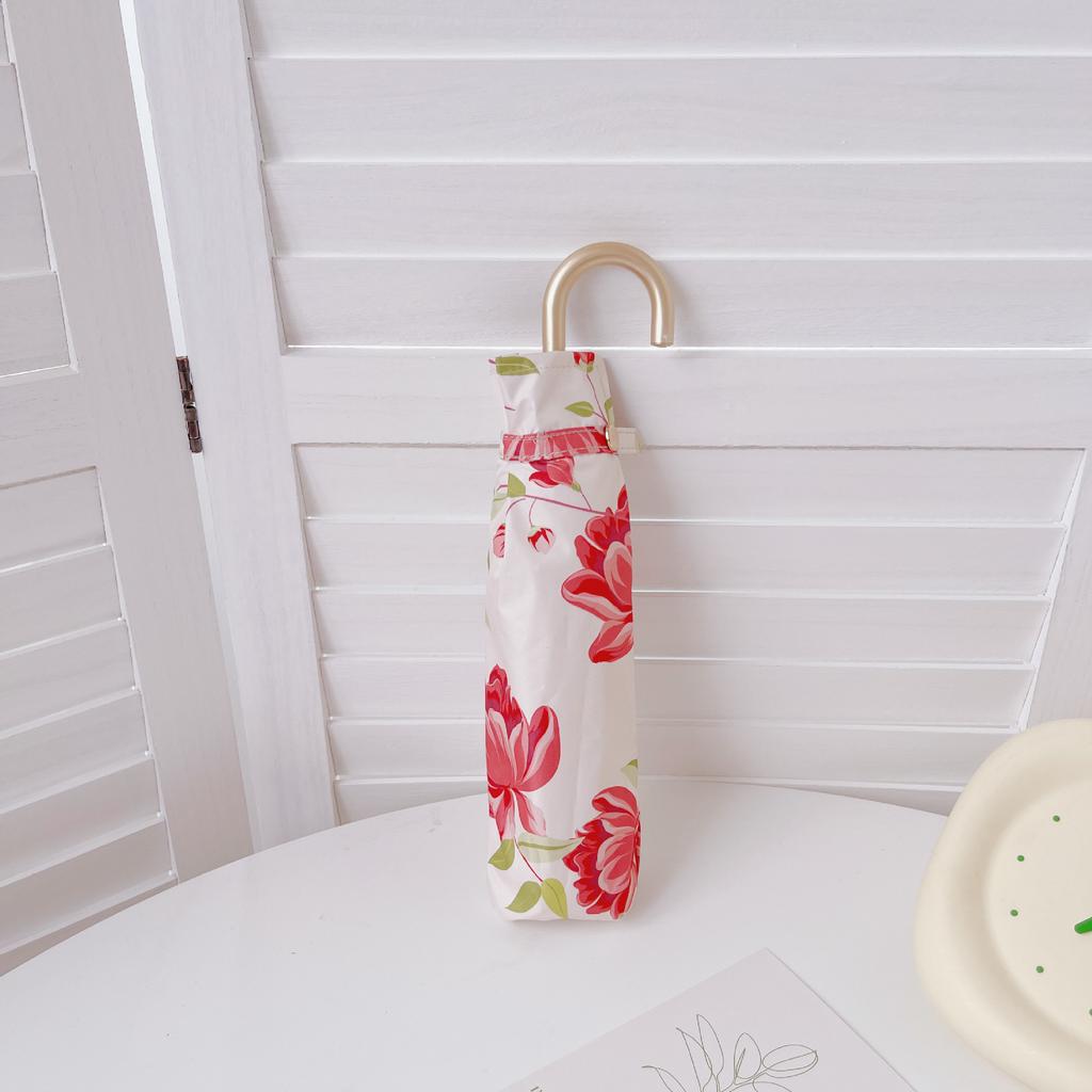 2025 Mały Świeży 8 Drut Kolorowy Klej Mały Złoty Haczyk Parasol Przeciwsłoneczny Składany Parasol