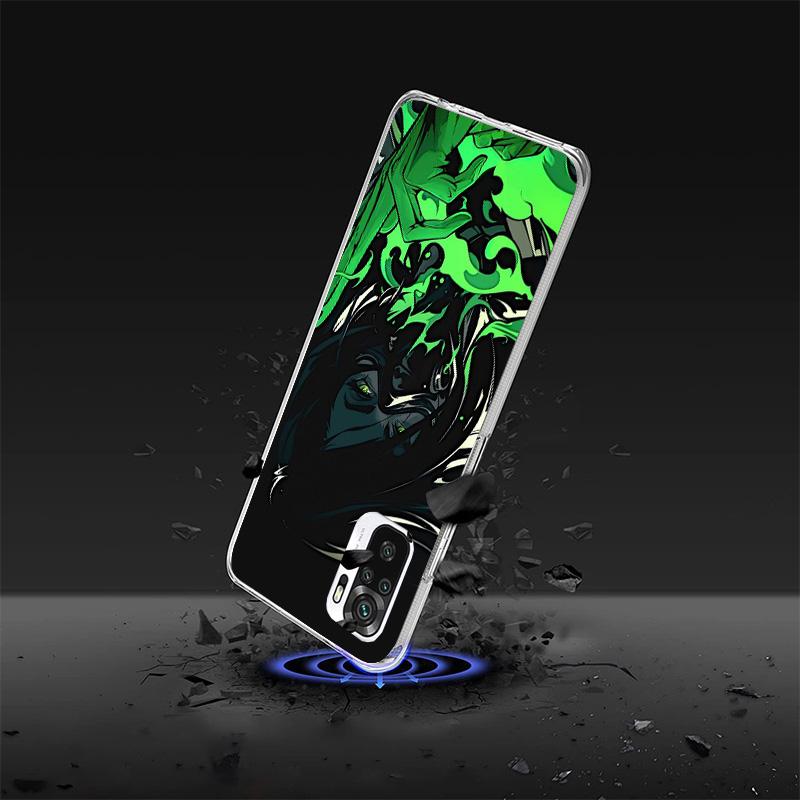 Valorant Game Cool Phone Case For Xiaomi Redmi Note 15 14 13 12S 12 11 Pro Plus 14S 11S 11E 10 10S 11T 5G Personalized Cover Red