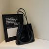 Chic Korean Style Minimalist Shoulder Bag For Women With Spacious Capacity In Black Wine Red Red And Coffee Color Great For Daily Use