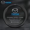 Para 2 3 5 6 CX-4 CX-5 CX-7 CX-8 CX-30 CX-50 MX5 Miata RX-7 RX-8 Axela Atenza Carro Capa de Couro Fibra de Carbono para Volante