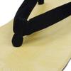 [Kyouetsu] Men's Geta Sandals with High Milon Straps (S (25cm), Black)