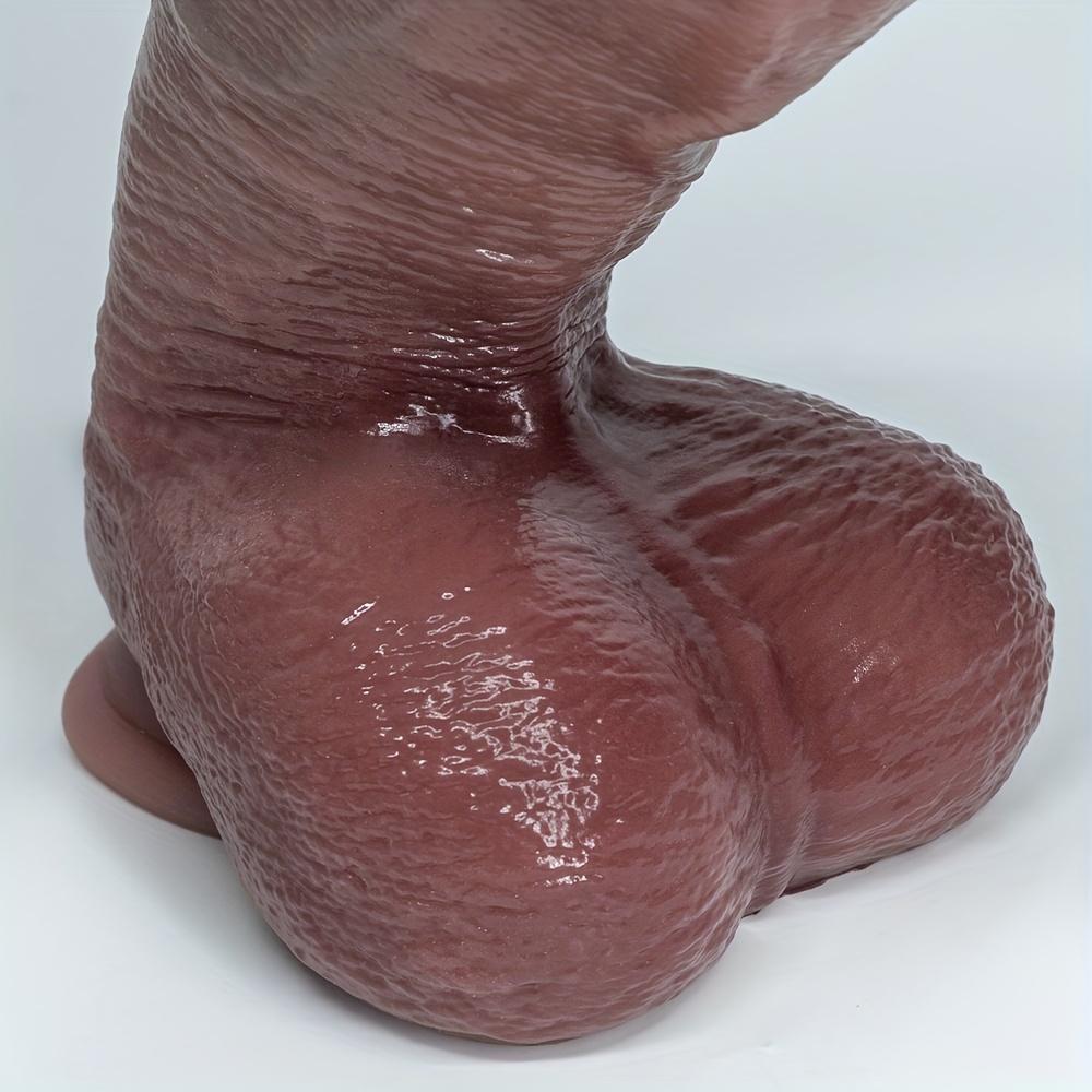 10.6 Inch Extra Large Thick Silicone Dildo with Suction Cup – Hands-Free Adult Toy for Women & Couples, Includes Privacy Storage Bag