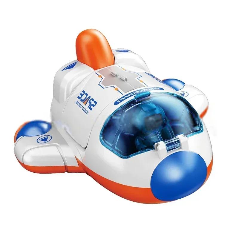 Children Puzzle Spa Toy Car Simulation Model Astronaut Rocket Spaship Series Toy Inertia Detachable Car for Boys Gift