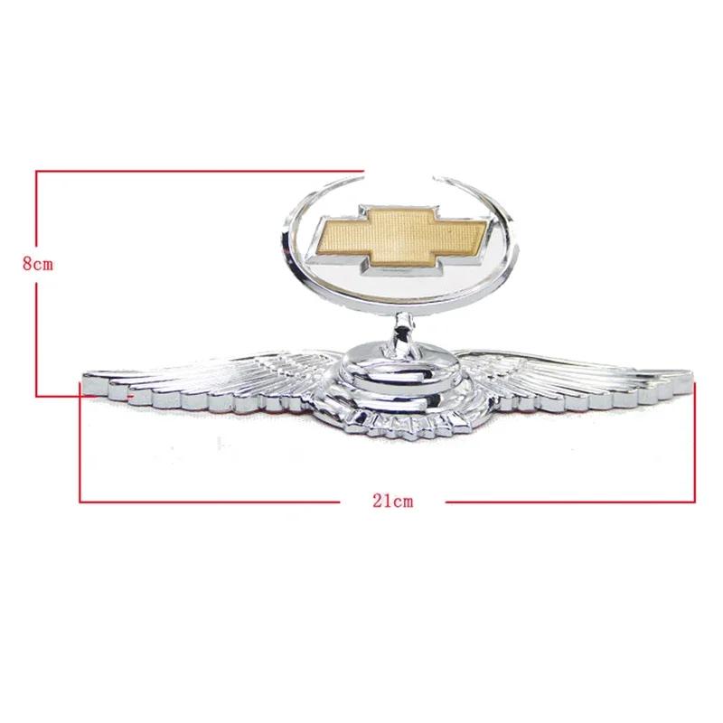 ysdn6 3D Metal Car Front Bonnet Sticker Auto Hood Emblem Badge for Chevrolet AVEO CAPTIVA CRUZE TRAX IMPALA LACETTI MALIBU Sail SPARK