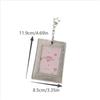 Cute Pu Leather Star Card Holder Photocard Holder Idol Photo Display Storage Protective Cover Keyring Pendant Bag Charms Gifts