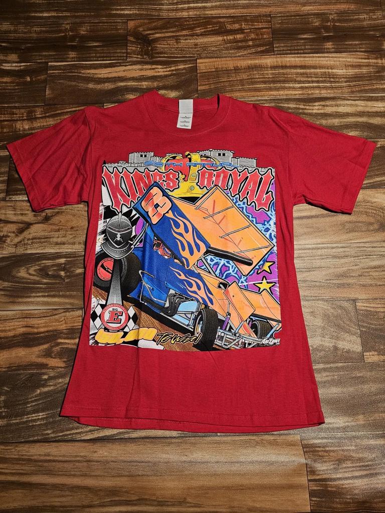 NEW Vintage 2003 Kings Royal Sprint Car Racing Castle Red T Shirt Size Medium