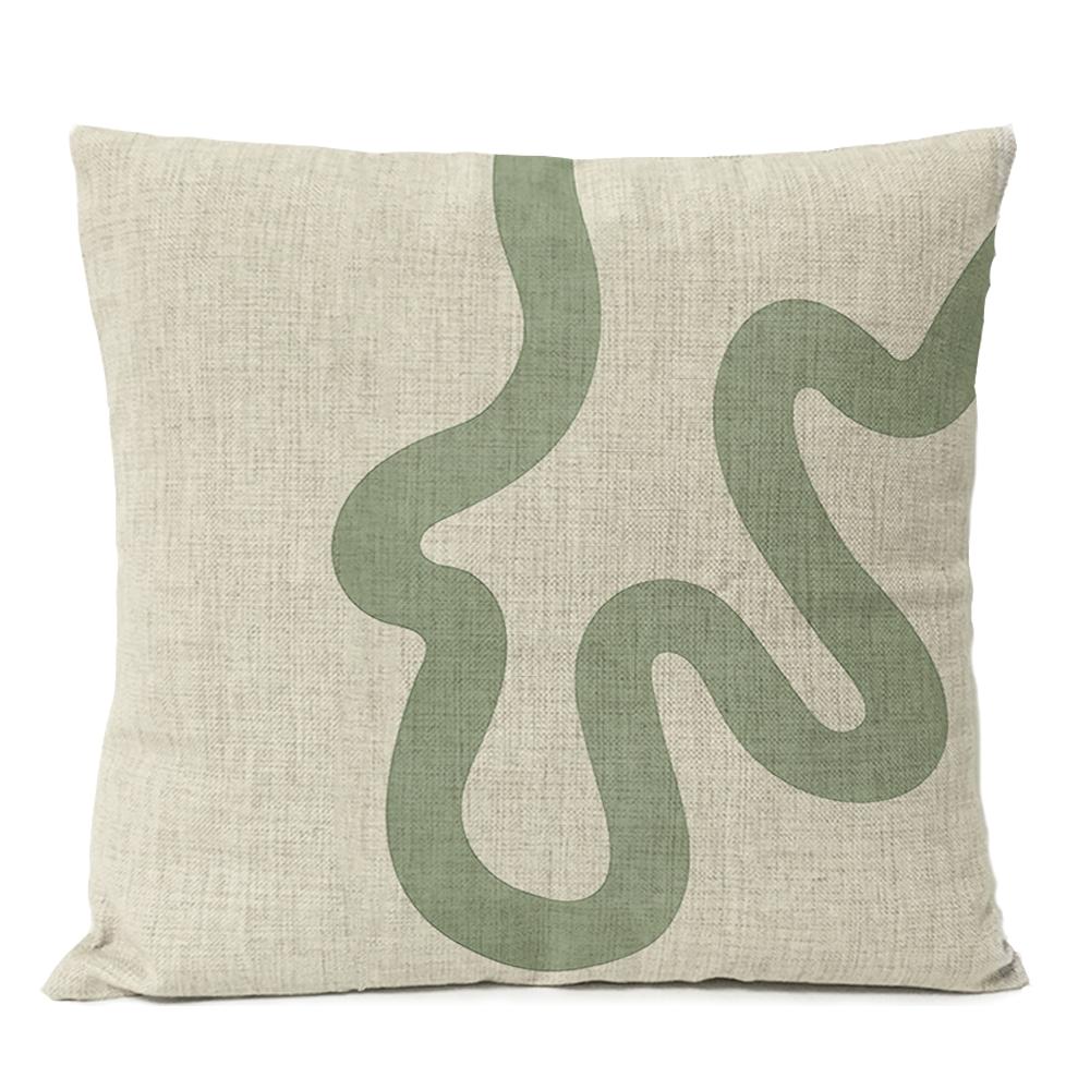 Boho Geometric Leaves Floral Pillow Case Home Decor Moon Sun Flowers Linen Throw Cushion Cover Decoration Sofa Pillowcase