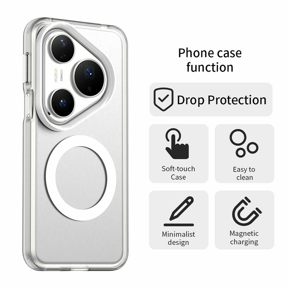 For Huawei Pura 80 Pro Case Compatible with MagSafe Anti Drop Hybrid Phone Back Cover