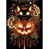 Halloween poster on the wall, metal plaque 20x30cm