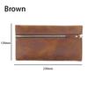 Handmade Retro Zippered Leather Pencil Case Large Capacity Stationery Box Storage Bag Creative Handheld Wallet for Pencil Bag