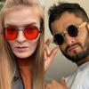 New Steampunk Sunglasses Men Round Red Lens Punk Sun Glasses Black Gothic Style Women UV400 Shades