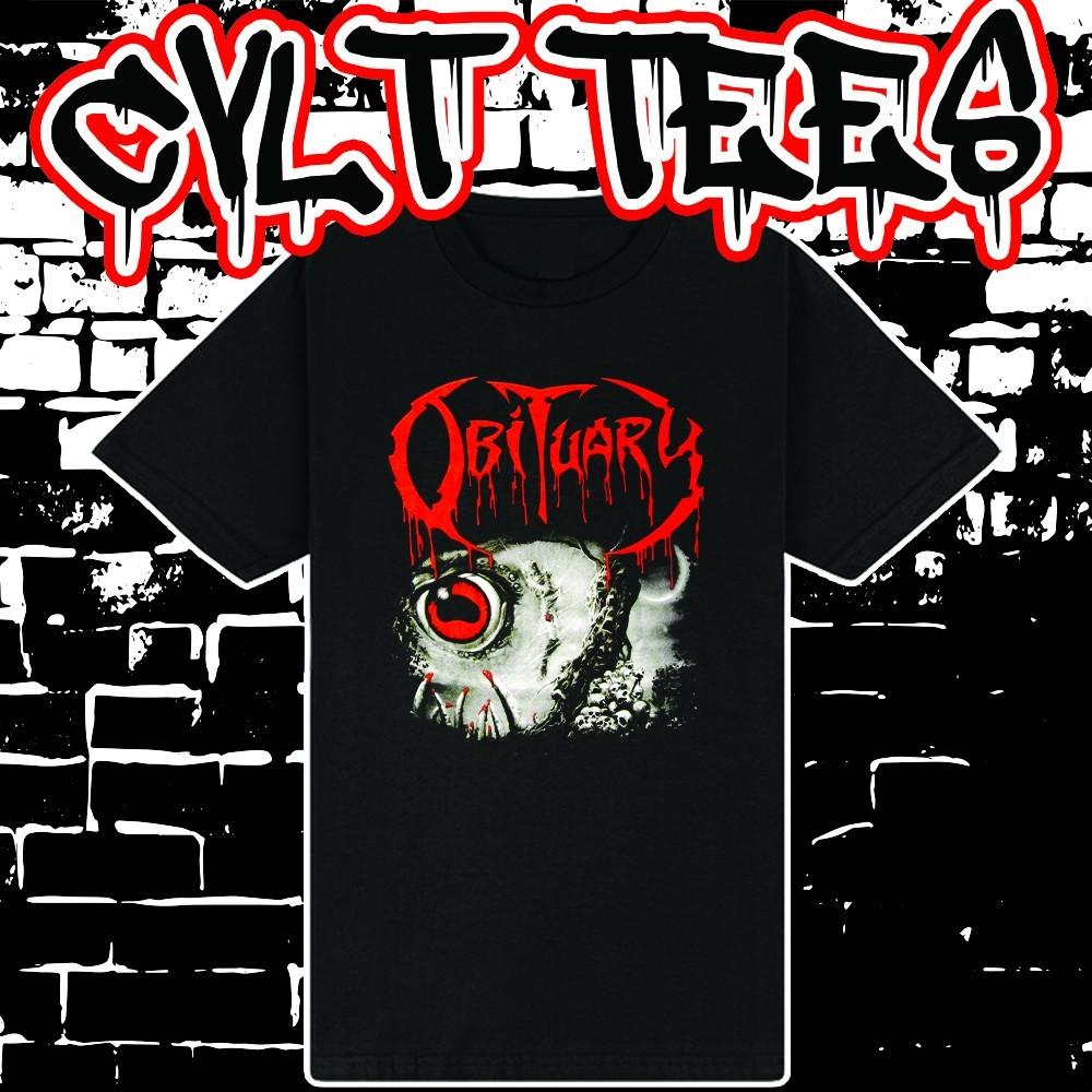 Футболка с принтом группы Obituary ~ 100% Австралийский Хлопок Унисекс XXL