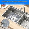 1/2Pcs Silicone Sink Protector Mats Kitchen Multi-functional Water Filter Mats Anti Slip Fast Drying Not Easy to Break or Deform