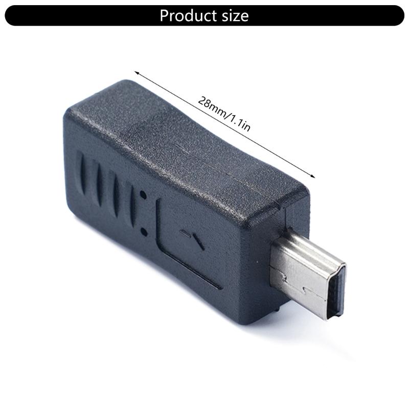 Type-C Female to Mini USB Male Adapter Portable Connector Support Charging and Data Transfer USB C to Mini USB Converter