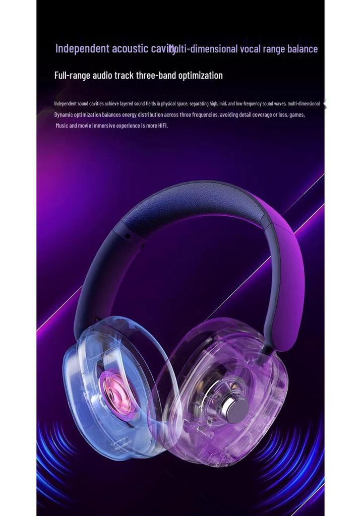 AULA Wolf Spider G7Pro Wireless Gaming Headset: Noise-Cancelling, High Sound Quality, Low Latency, Bluetooth.