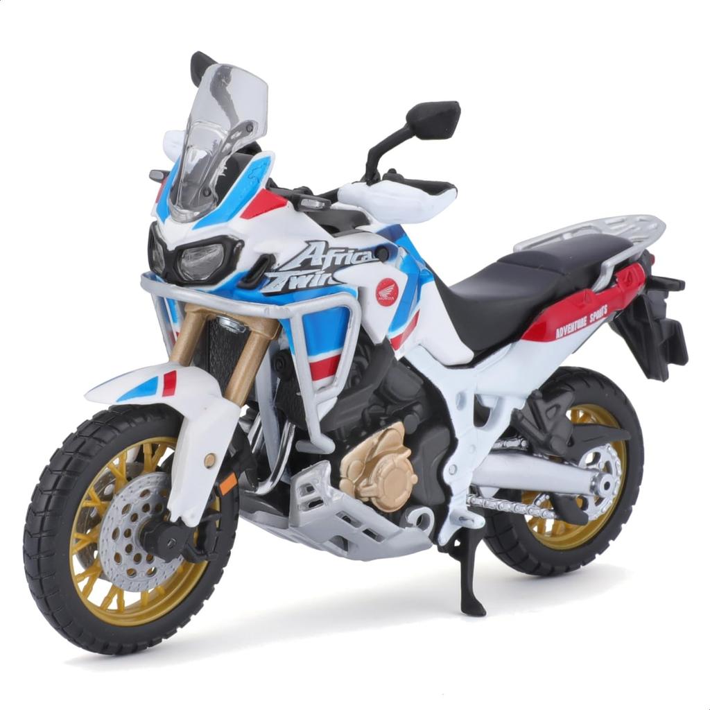 Bburago Honda Africa Twin Adventure Blu Modello di Motocicletta in Metallo pressofuso Prodotto Finito 1/18 / 18-51082