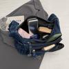 Torba Jeansowa Wielowarstwowa Torba Crossbody Damska Torba na Ramię Messengerka