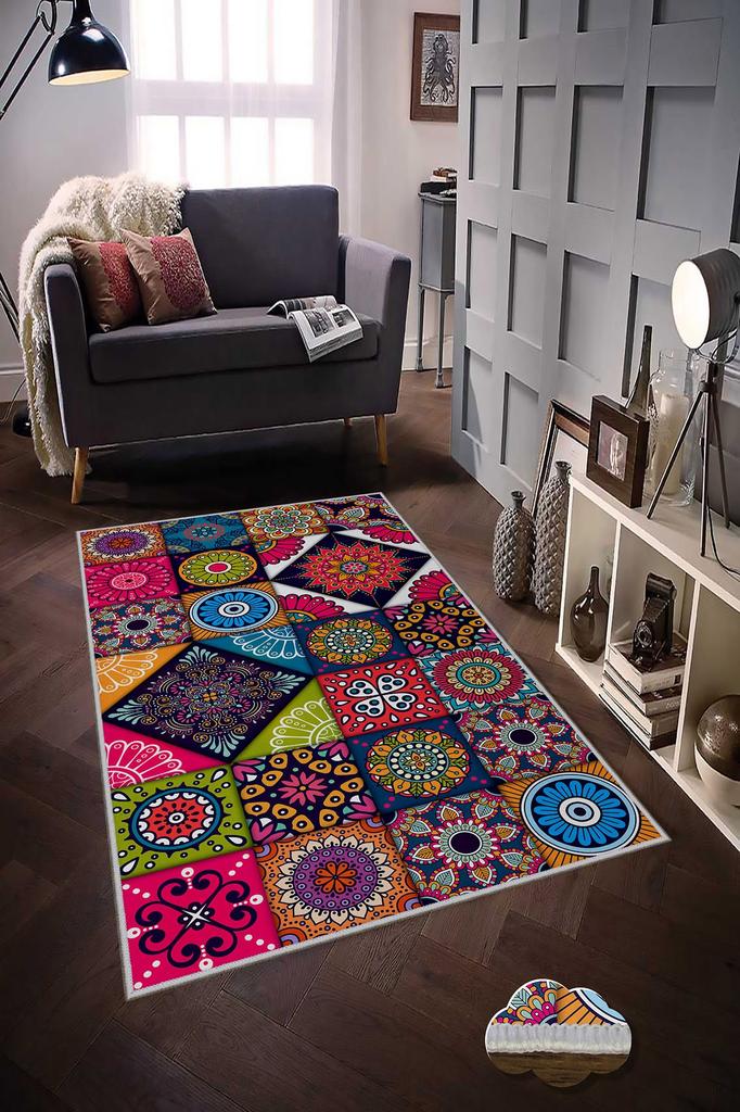 Covor de uz casnic modern, imprimat 3D, decorativ, design special, lavabil, antiderapant, rezistent la pete, moale, pentru dormitor, sufragerie