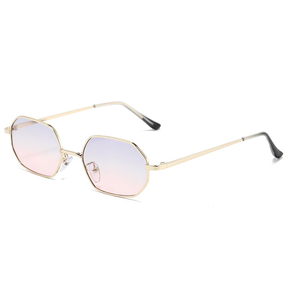 Personalized Polygonal Small Frame Sunglasses Men's And Women's High-end Fashion Sunglasses Sunshade Glasses Accessories