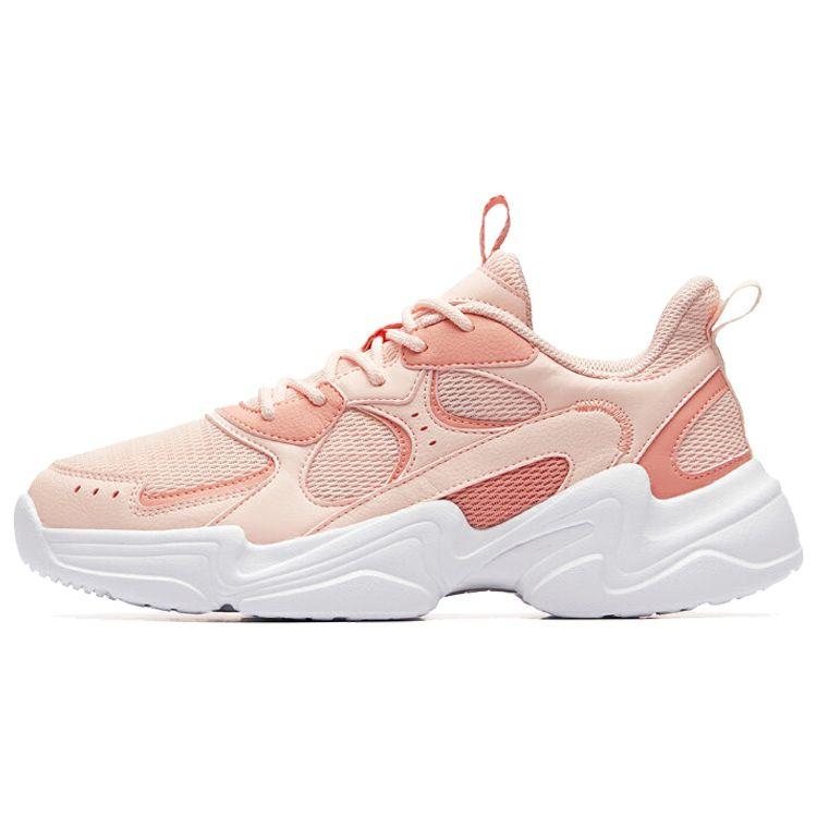 

Anta Lifestyle Series Retro Dad Shoes Women Sneakers Orange Pink 121938822R-2