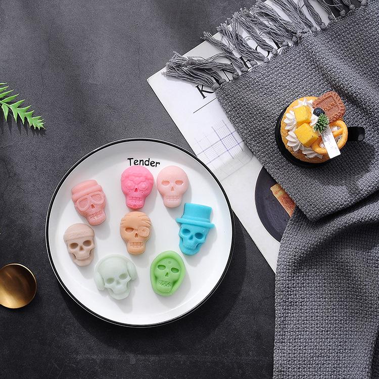 Skeleton Silicone Skull Mold  Ice Cubes Festival Biscuit Chocolate Baking Cake