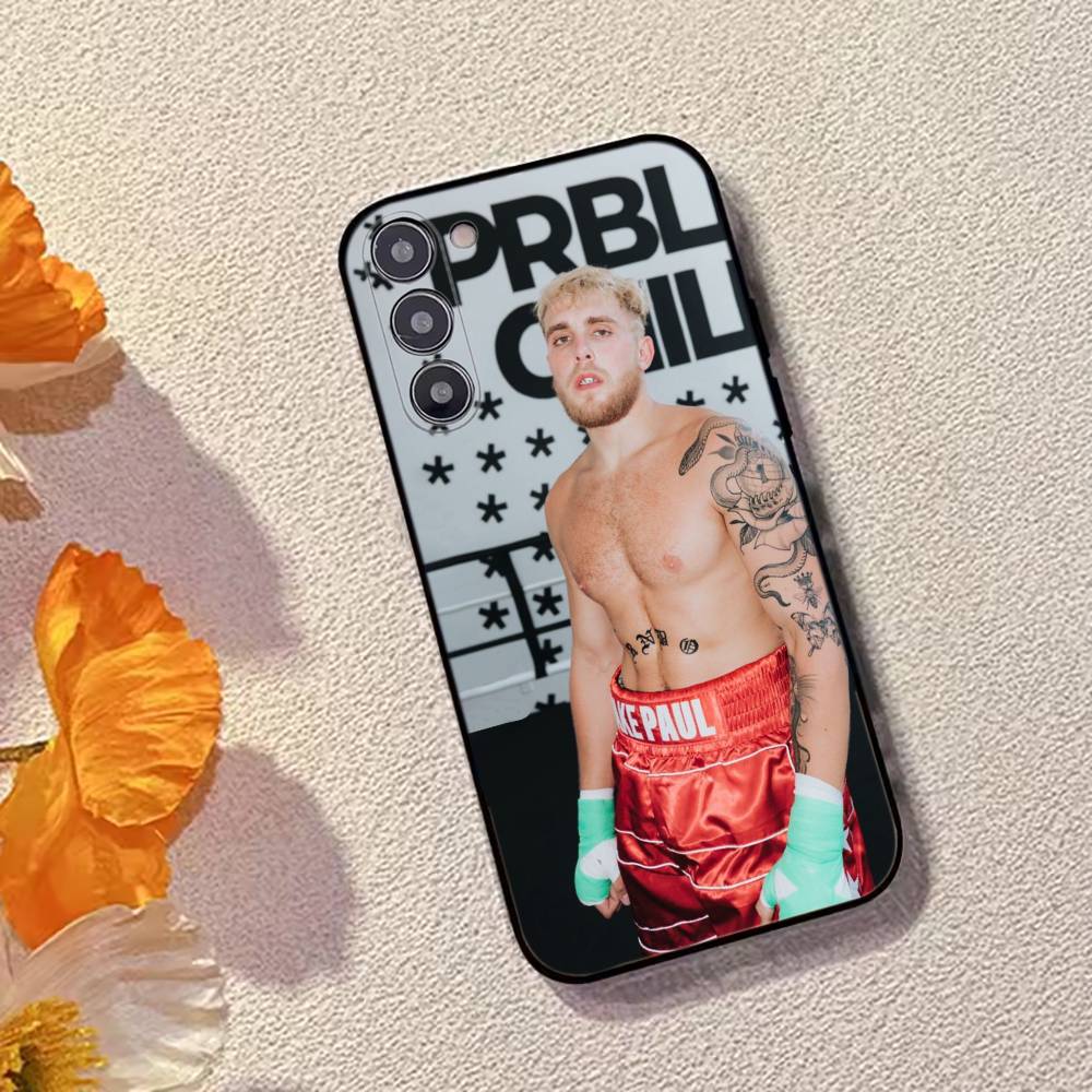 Boxing Star J-Jake Paul Phone Case Black Silicone Soft For Samsung Galaxy A73,A72,A71,A70,A53,A52,A51