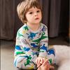 Cartoon Kids Cotton Pajamas Set Long Sleeve Sleepwear Boys Girls 90-140cm