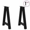 VidaXL Dining Table Legs In A-Shape, 2 Pieces, Black, 50 X (72-73) Cm, Steel 4012844