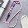 Süßes verstellbares Lanyard Crossbody Schultergurte Schlüsselanhänger Schlüsselring Geflochtenes Seil Mit Ersatz-Patch Zubehör