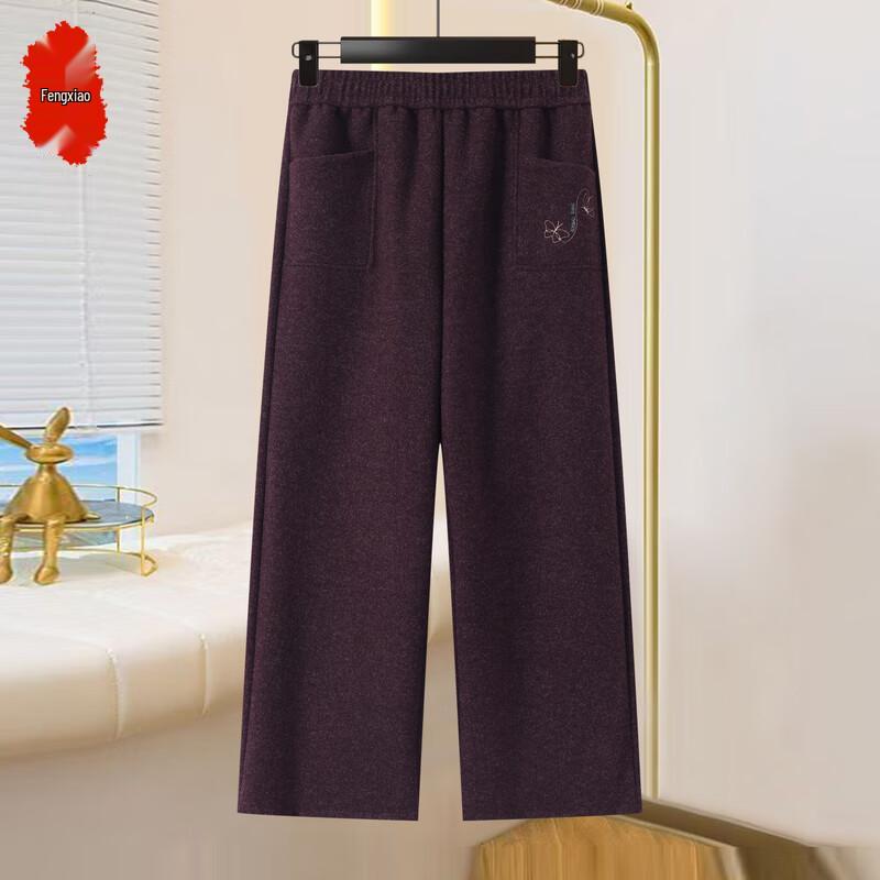 

Women s Autumn/Winter Thick Loose Wide-Leg Pants 3XL