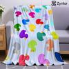 Pastel Solid Color Duck Ultra Soft Sherpa Fleece Blanket Fluffy Warm Halloween Cozy Throw for Sofa Couch Bedroom Gift All Season