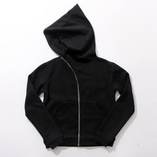 Men Hoodie Coat Hooded Solid Color Long Sleeves Zipper Cardigan Warm Hip Hop Plus Size Loose Men Fall Cloak for Street