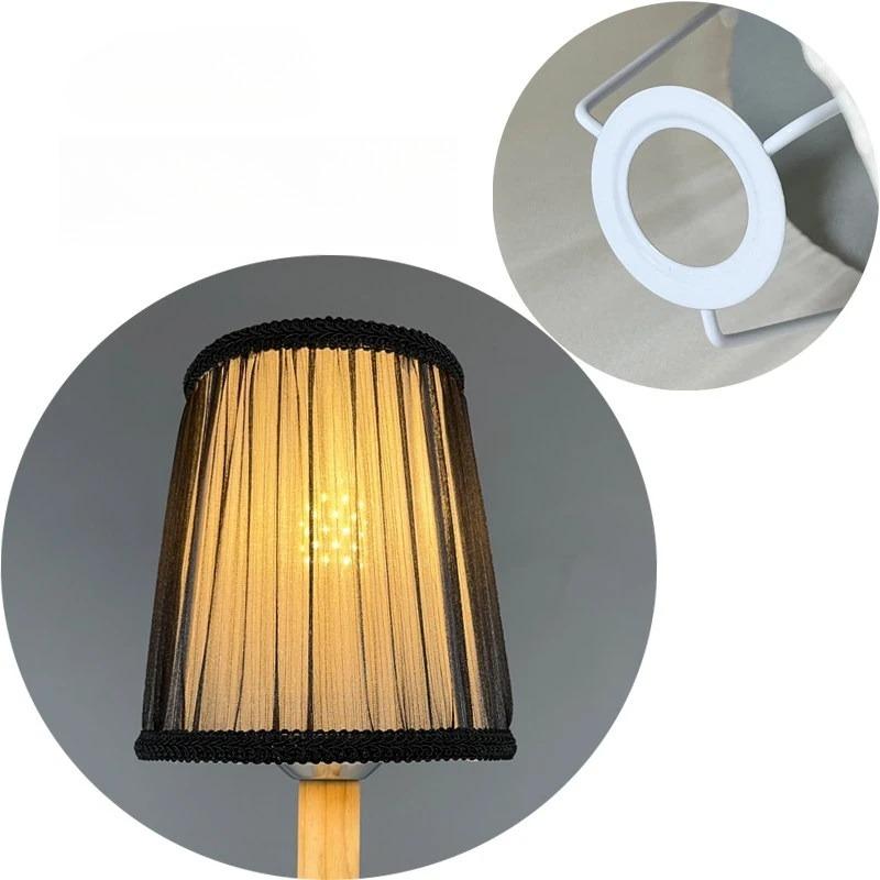 E14/E27/Clamp Fabric Lamp Shade Lighting Accessories for Home Office Decor Hotel Bedroom Bedside Floor Lamp Shell Cover