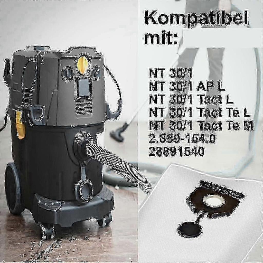 2025 10 Pack Vacuum Cleaner Bags for nt 30/1 - Compatible with 2.889-154.0 Models