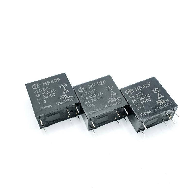 Genuine Hongfa Relay HF42F-005-2HS 6-Pin 5A Normally Open (12V/24V) In Stock