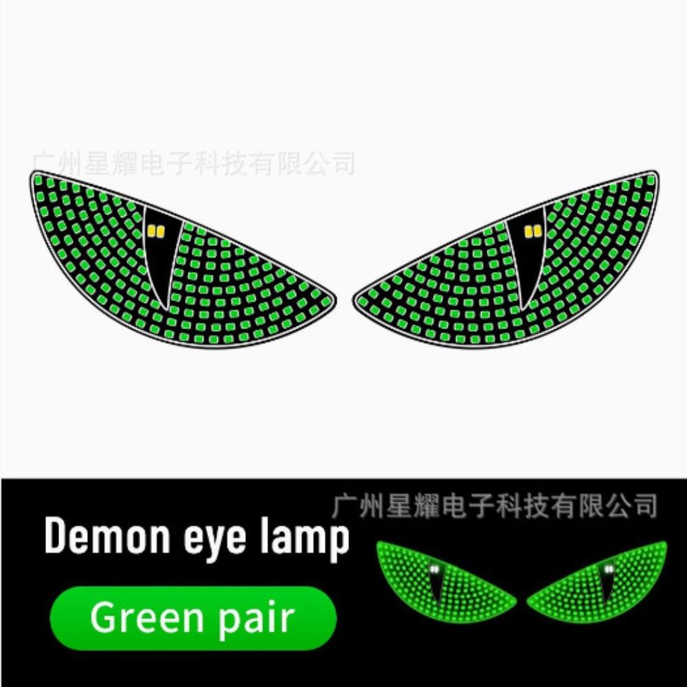 Flexible Dynamic Demon Eye Light USB LED Windshield Display Creative Atmosphere Lights  Car Decor