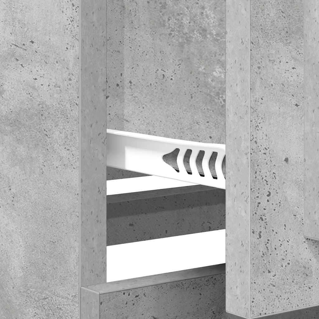 Vidaxl Cabinets, 3 Pcs., Concrete Grey, Wood-Based Material