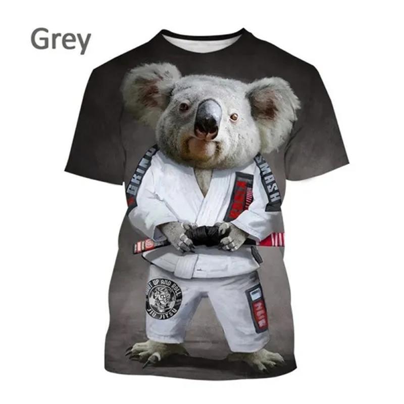 Animal Print Breathable Short-sleeved Funny 3D Printed T Shirt Men's Lovers Harajuku Style Streetwear Tshirt