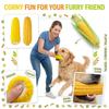 Brinquedo de Mastigar para Cães Sibilação Formato de Milho em Látex Brinquedo Durável para Animais de Estimação para Cães Pequenos e Médios Filhotes Dentição e Brincadeiras Interativas