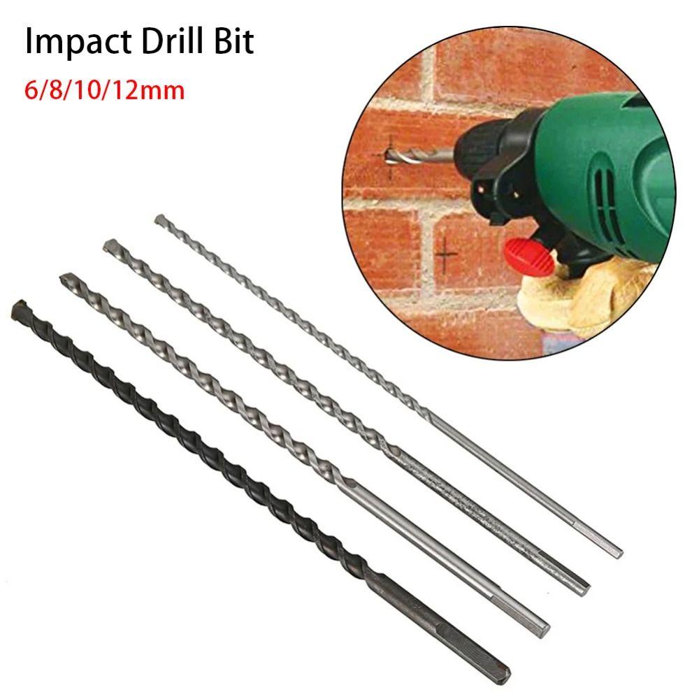 

1Pcs Triangle Shank Impact Drill Bit Penetrating The Wall Twist Drill Bit For Masonry Concrete 6mmx300mm
