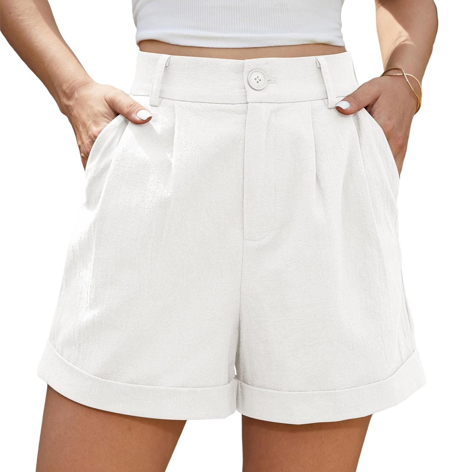 

Женская футболка с коротким рукавом, элегантная повседневная рубашка, весенне-летний наряд, струящиеся плиссированные топы с круглым вырезом спереди, летние топы M фиолетовый