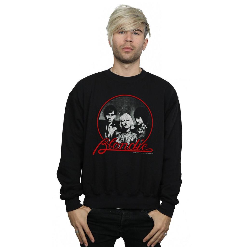 Blondie Mens Distressed Circle Sweatshirt