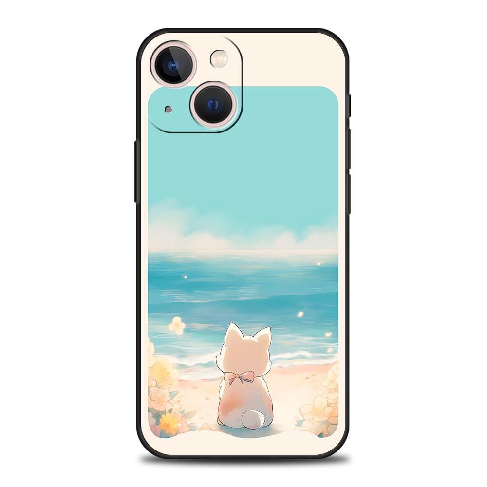 Cute Cartoon Black Cat Phone Case For Samsung Galaxy S26 S25 S24 S23 S22 S20 Ultra S21 FE 5G S10 Plus TPU Shockproof Cover