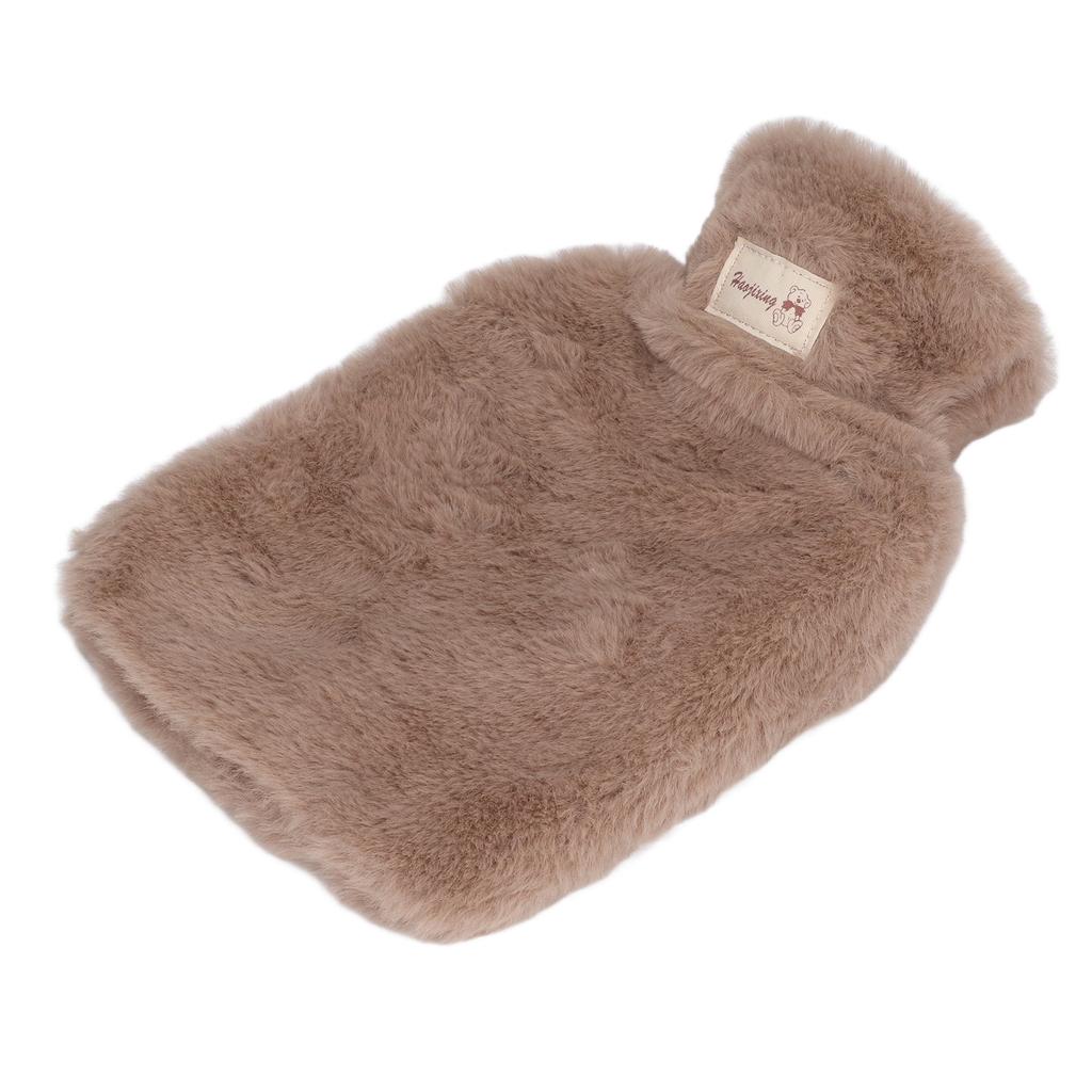 Wielofunkcyjny termofor o pojemności 1000 ml, szeroki otwór, miękki pluszowy termofor z paskiem do noszenia w talii do domu, biura