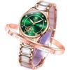 Women's Watch Cute Easy-to-Read Japanese Movement Luminous Waterproof Date Green Valentine's Day Gift