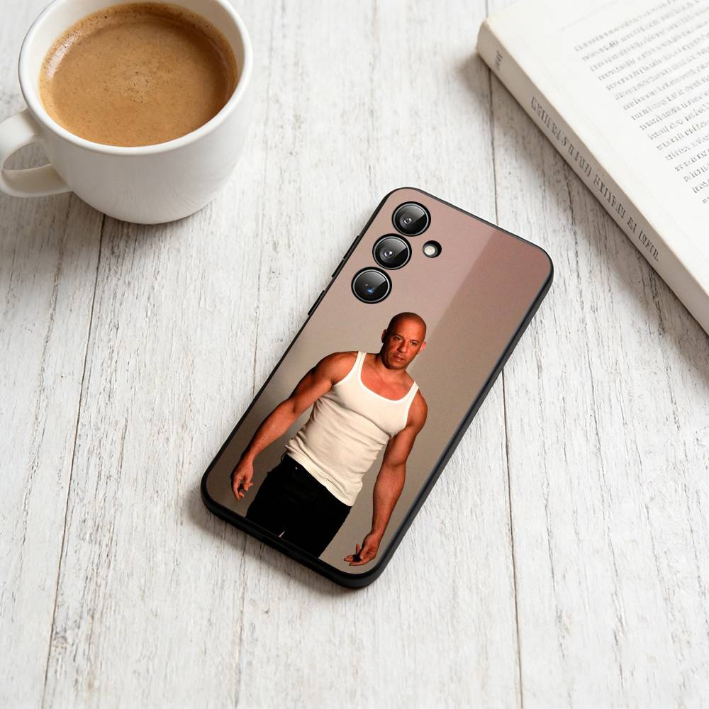 V-Vin Diesel Phone Case For Samsung Galaxy A73,A72,A71,A70,A53,A52,A51,Soft Silicone Black Cover