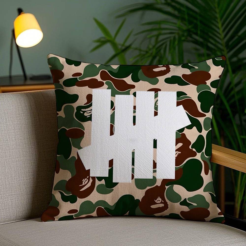 5 Ränder Cool Oslagbar-U Kuddfodral Kvalsterdammsskyddande Kuddfodral Osynlig dragkedja Silkeslen kort plysch Soffkuddfodral