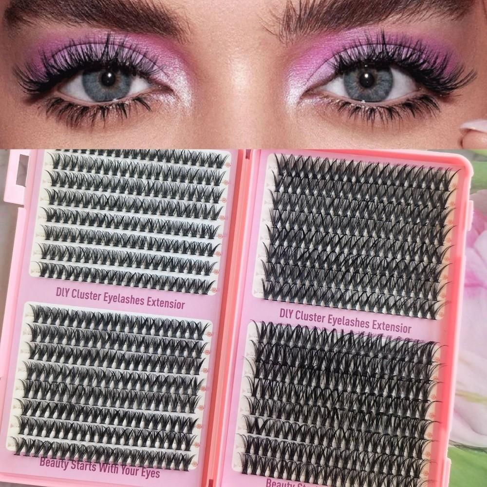 Thick Long Faux Cils Natural Look DIY Lashes Book New 3D Volume Eyelashes Eye Makeup