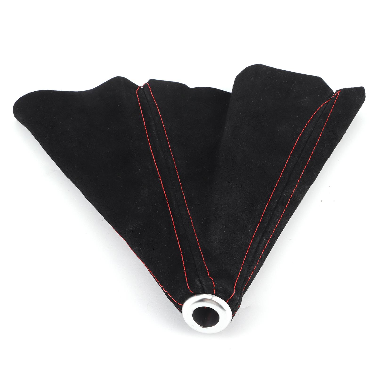 

Пыльник рычага переключения передач, гетра, замша для салона автомобиля, универсальный для большинства автомобилей, красная строчка